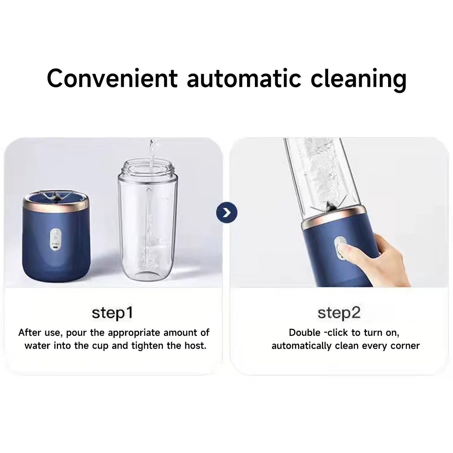 Portable Blender Mini Juice Blender Personal Blender Cup Rechargeable Fruit Juicer Mixer Blender with 6 Blades Fruit Mixers